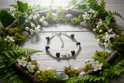 Beaded Cross Bracelet