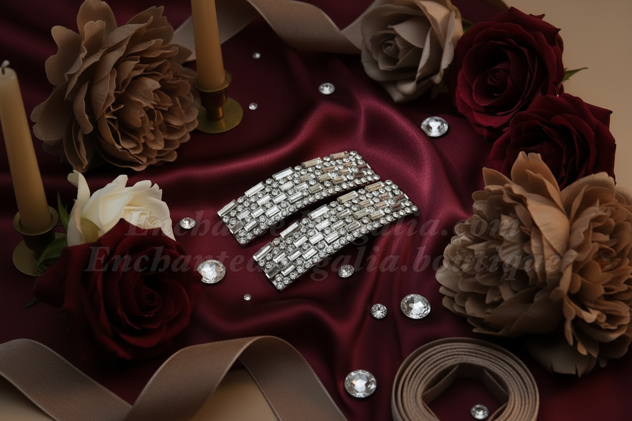 Mirrored Promise Hair Clips