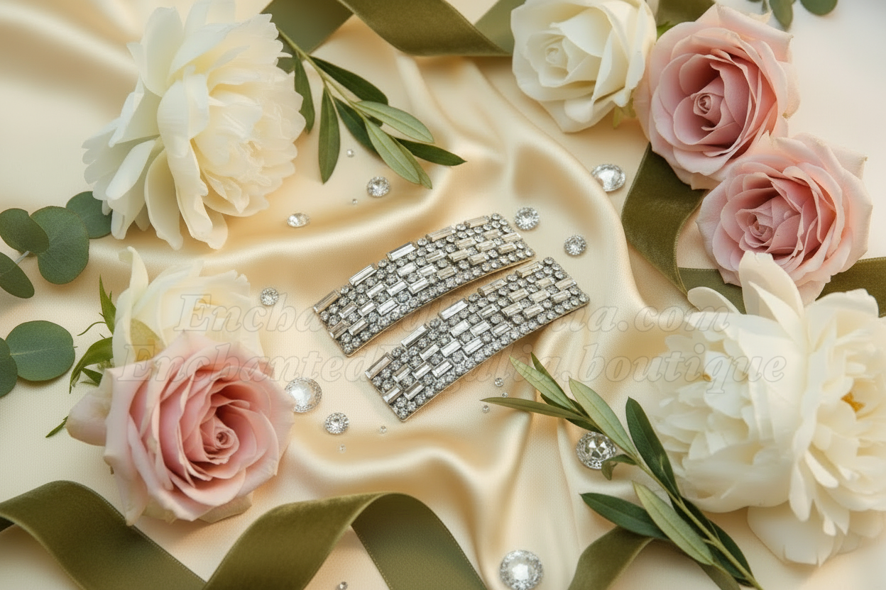 Mirrored Promise Hair Clips