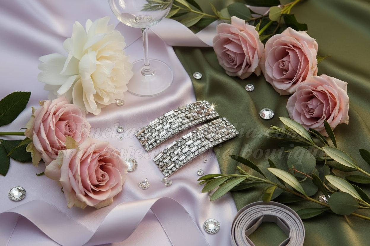 Mirrored Promise Hair Clips