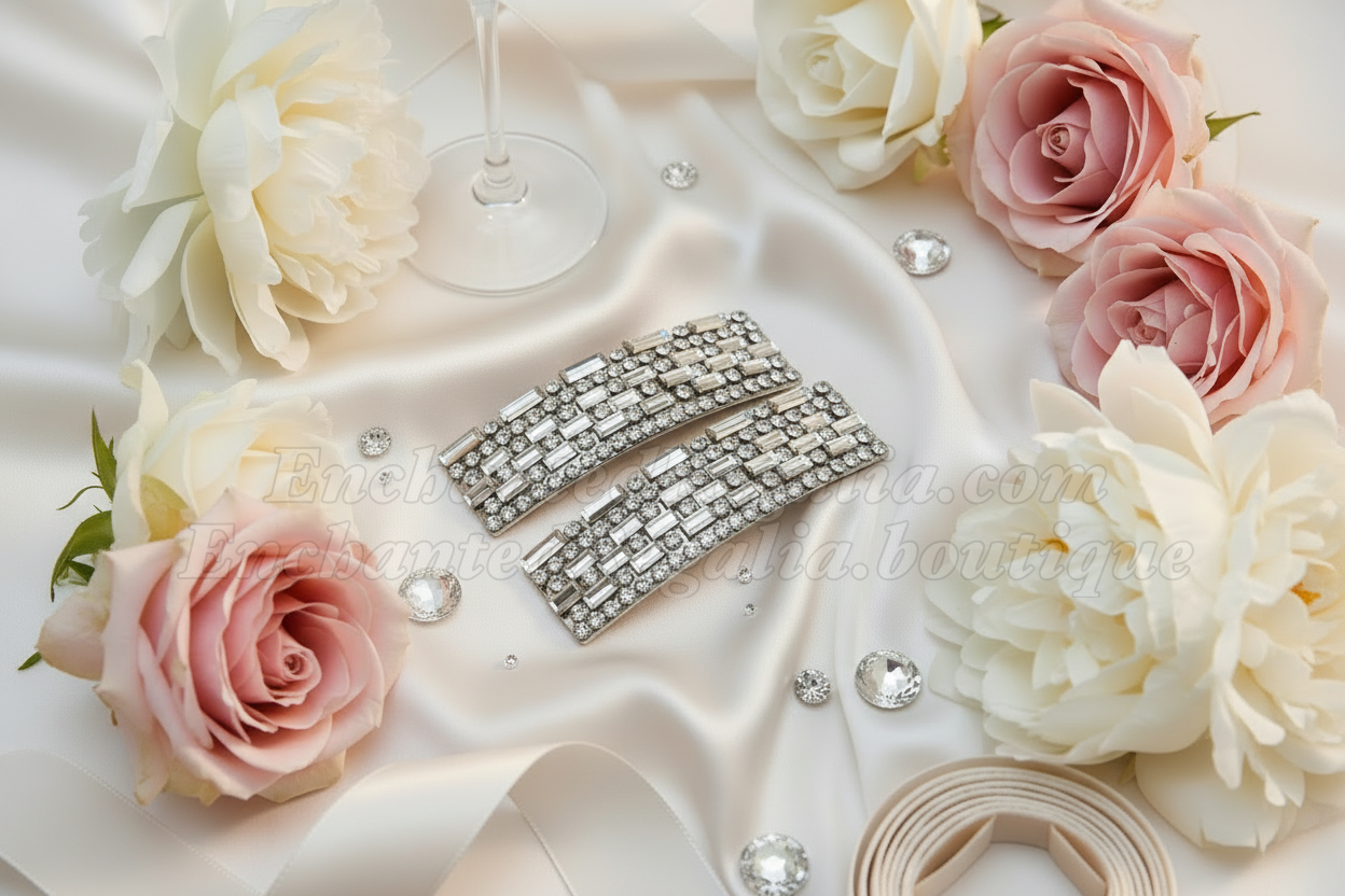 Mirrored Promise Hair Clips