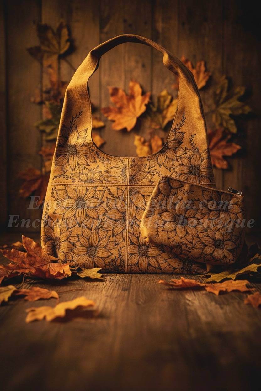 Boho Hobo Bag & Makeup Bag Bundle