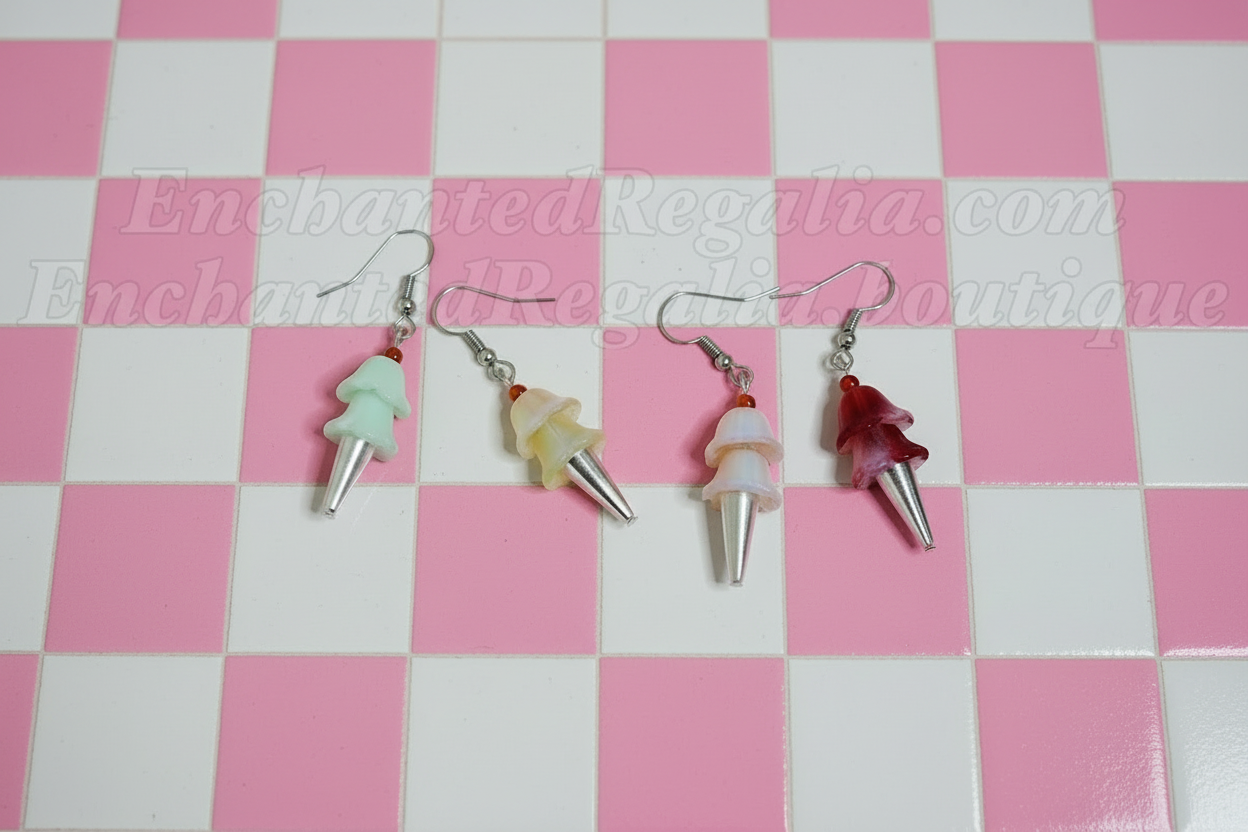 Icecream Cone Dangle Earrings