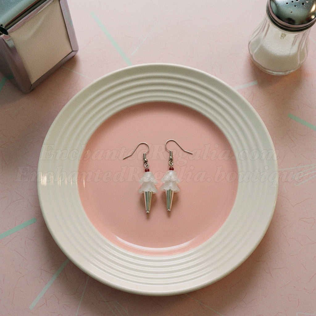 Icecream Cone Dangle Earrings