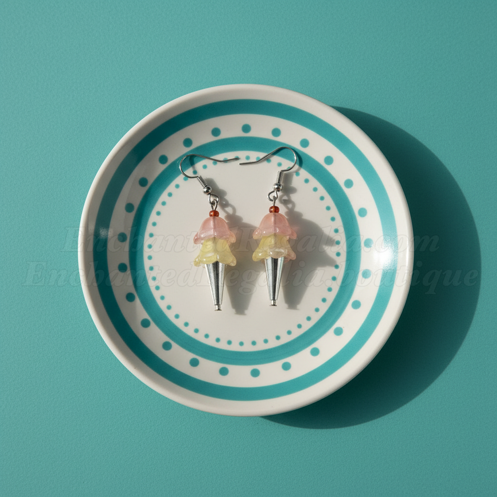 Icecream Cone Dangle Earrings