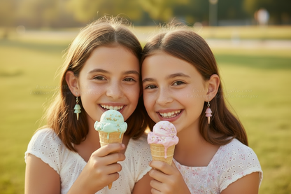Icecream Cone Dangle Earrings