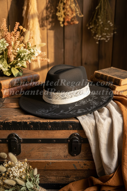 Lace Cosmos Fedora Hat