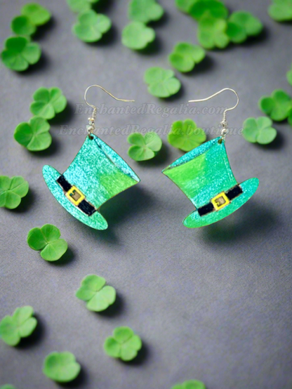 Lucky Hat Dangle Earrings