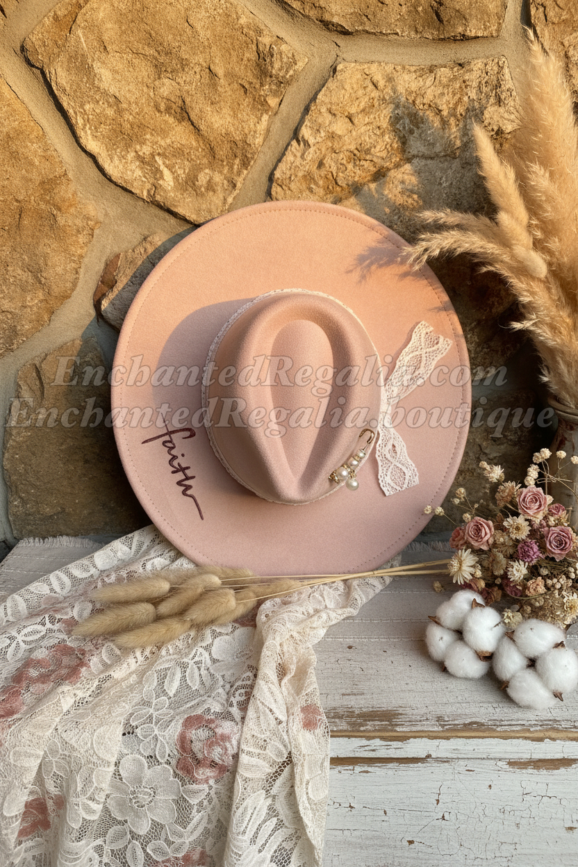 Pastel Faith Fedora Hat
