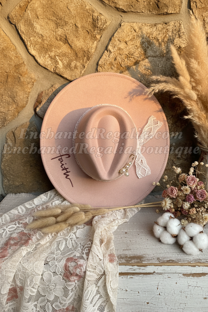 Pastel Faith Fedora Hat