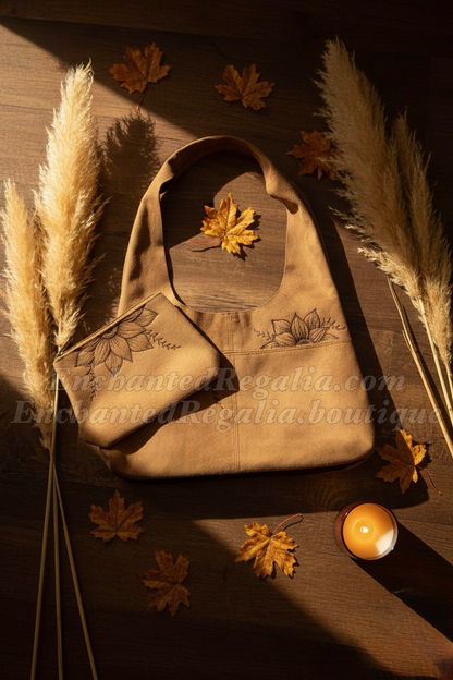 Boho Hobo Bag & Makeup Bag Bundle