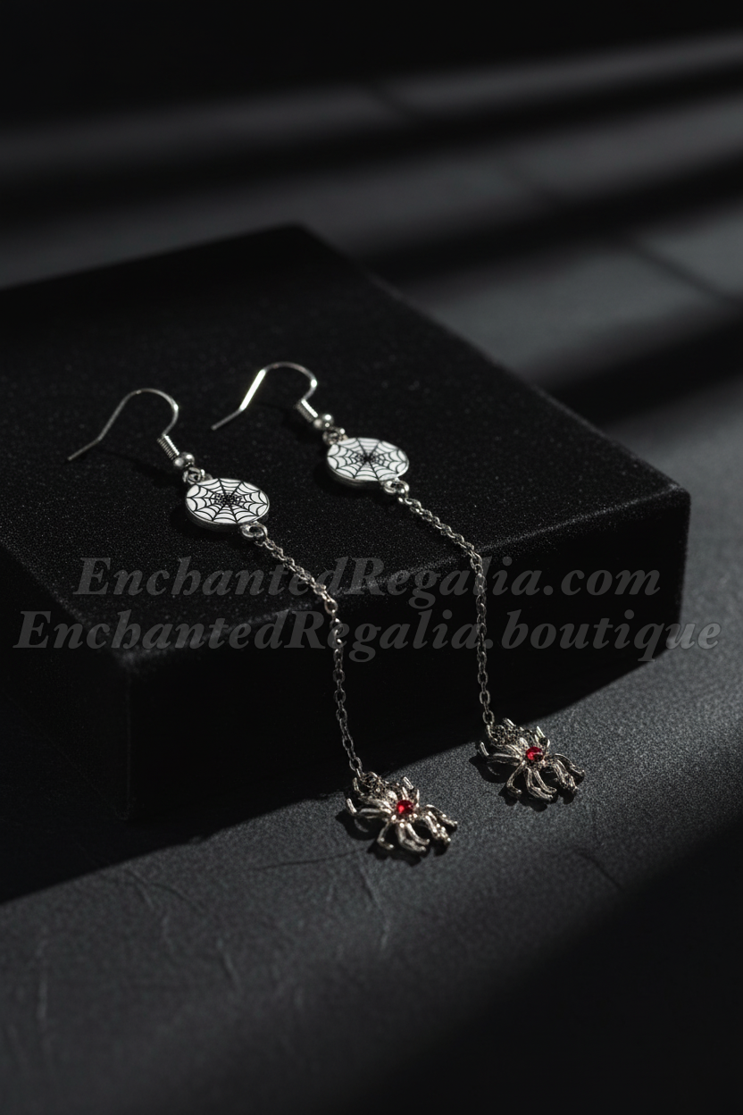 Widow's Eye Dangle Drop Earrings