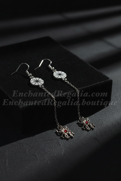 Widow's Eye Dangle Drop Earrings