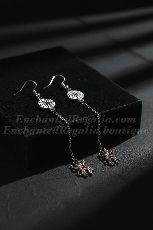 Widow's Eye Dangle Drop Earrings