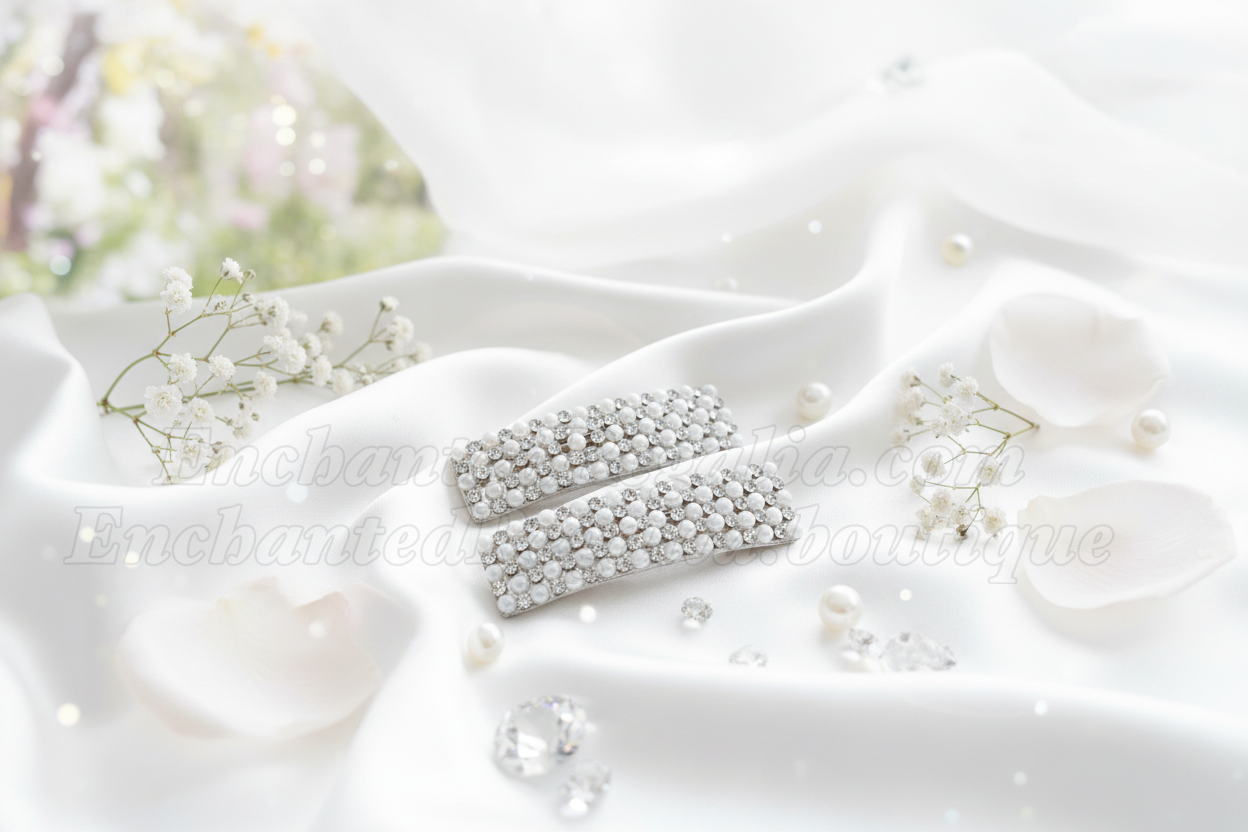 Mirrored Promise Hair Clips